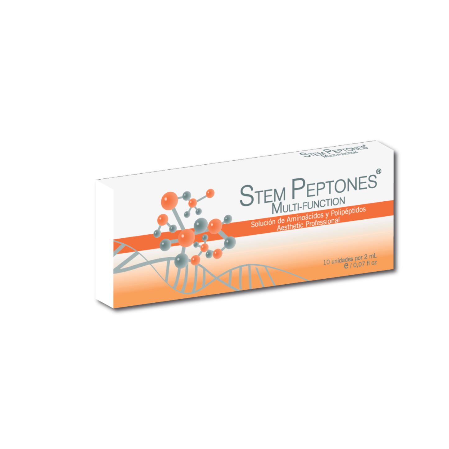 STEAM PEPTONES Multi Function  Solucion de Aminoácidos,  y polipeptidos Bioactivos 10 AMP X 2 ML