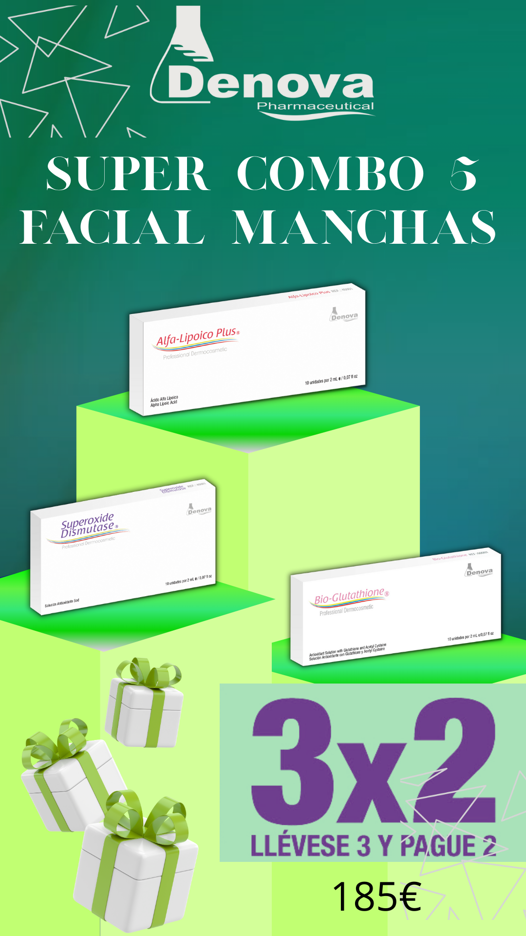 COMBO 5 FACIAL MANCHAS OFERTA 3 X 2